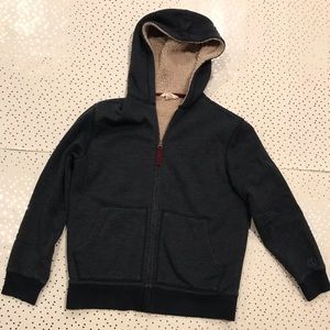 Boy’s Lands’ End Sherpa-lined Jacket Sz10-12